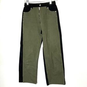 Veda Eclipse High Rise Colorblock‎ Cropped Jeans 4